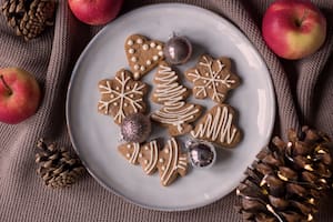 Galletas navideñas de chocolate