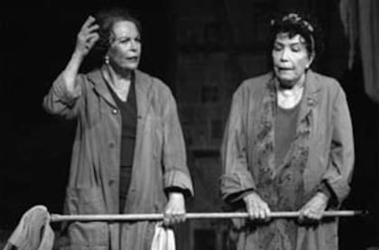 María Rosa Gallo y Alejandra Boero, actrices ilustres de la escena nacional