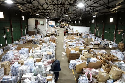 El galpón que la junta Electoral Provincia de Buenos Aires utilizó en La Plata para almacenar las decenas de millones de papeletas que se usaron en las PASO