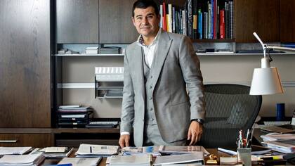Galuccio, el viernes pasado, durante su entrevista con LA NACION