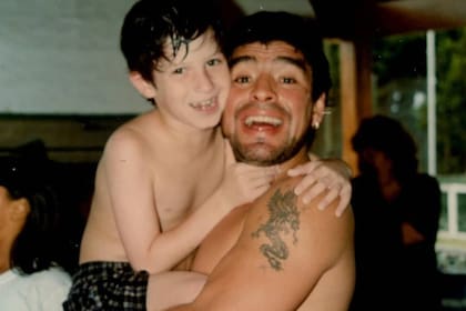 Como Dalma trabajaba en el programa, Brian Caruso se dio el lujo de conocer a Diego Maradona
