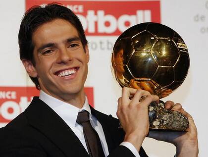 Kaká fue el último ganador del Balón de Oro antes de la aparición de Messi y Cristiano Ronaldo