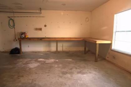 Garage "muerto" antes de remodelar. Imagen: Discovery