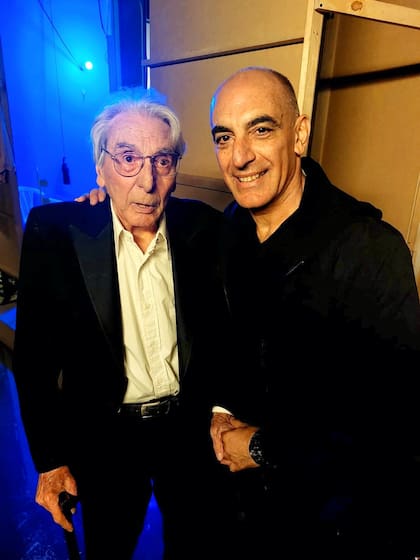 García Satur junto a Dayub, después de la función