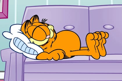 Garfield es famoso por su pereza y amor a la comida, en especial, a las lasagnas