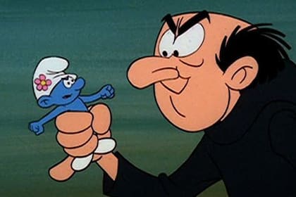 Gargamel, en la serie animada que se emitió entre 1981 y 1990