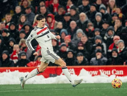 Garnacho fue de los más sobresaliente del equipo en el último tiempo (Foto: @garnacho7)