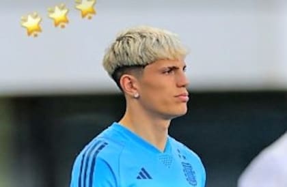 Garnacho y su identificación con Argentina, en sus historias de Instagram