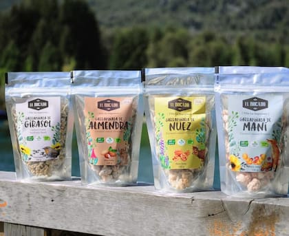 Garrapiñadas de almendras, maní, nuez y girasol de El Bocado