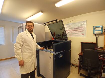 Gastón Fouga, jefe de la División Control de Calidad del proyecto