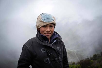 Gastón, hijo menor de Dominga de Papa Chacra.