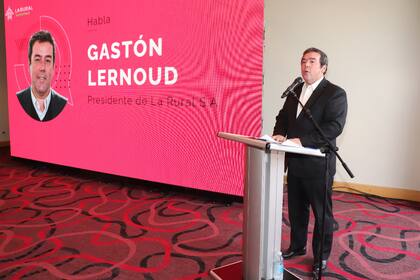 Gastón Lernoud, presidente de La Rural SA