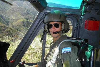 Gastón Ortíz participó de la misión en Haití como piloto de helicóptero