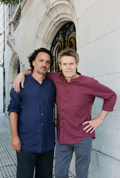 Gastón Solnicki y Willem Dafoe, el último viernes en Buenos Aires