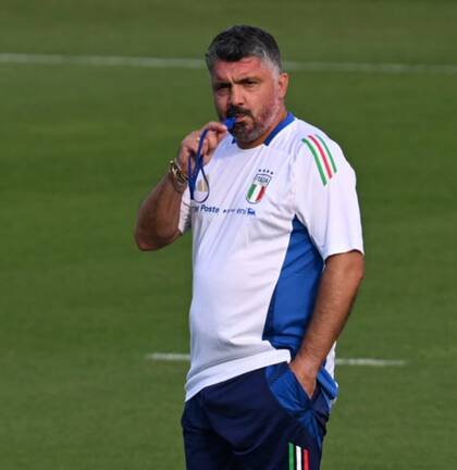 Gattuso, el DT de la Azzurra ante el desafío de meter a Italia en el próximo Mundial