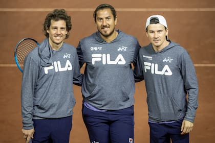 Gaudio, Cañas y Gaudio, al frente del equipo de la Copa Davis
