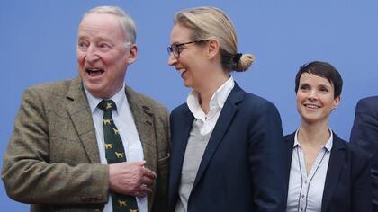 Gauland, Alice Weidel y Petry, la cúpula de Alternativa para Alemania