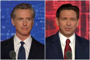 Gavin Newsom y Ron DeSantis, gobernadores de California y Florida, respectivamente
