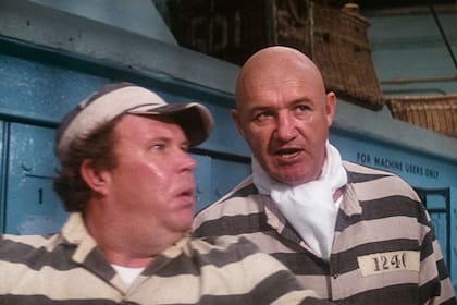 Gene Hackman y Ned Beatty, en una escena inolvdable de Superman II. El reconocido actor de Contacto en Francia se transformó en Lex Luthor.