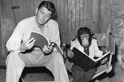 Genesis publicó "Tierra de confusión" en 1986, el video hace una parodia de Ronald Reagan