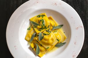 Raviolo di Calabaza e Mascarpone