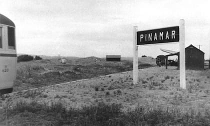 Estación de tren. Fotos históricas de Pinamar