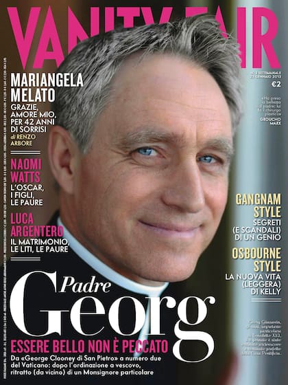 Georg Gänswein en la portada de Vanity Fair Italia