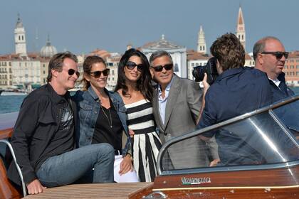 George y Ammal Clooney durante su boda en Venecia