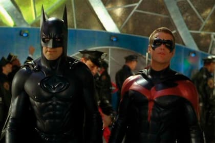 George Clooney y Chris O' Donnell en Batman & Robin de 1997