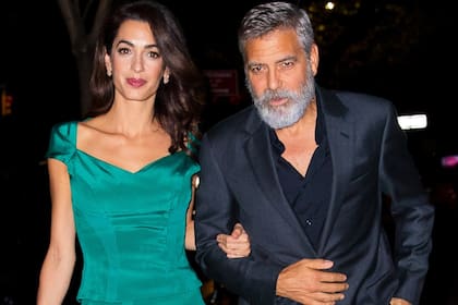 George Clooney y su esposa Amal, abogada de derecho internacional y derechos humanos