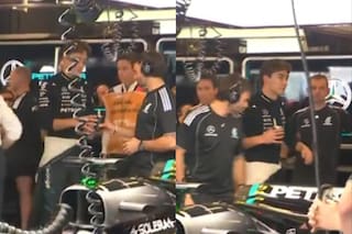 Russell tomó mate en el GP de Abu Dabi y revolucionó las redes: “Ahora puede chusmear como se debe”