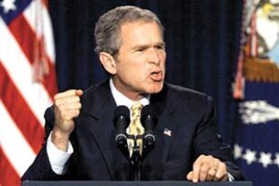 El presidente los Estados Unidos, George W. Bush, pidió calma ante la amenaza del ántrax