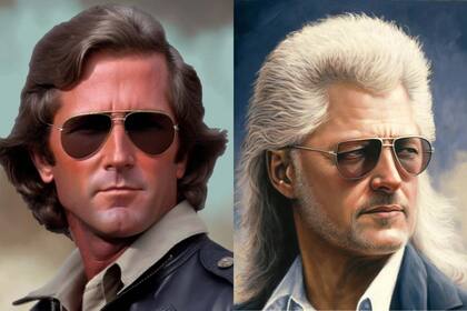George W. Bush y Bill Clinton, en versión años 80