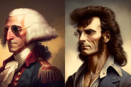 George Washington y Abraham Lincoln