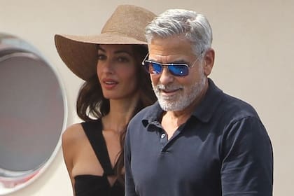 George y Amal Clooney, elegantes en Italia