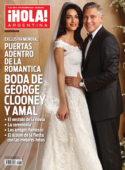 George y Amal se casaron el 27 de septiembre de 2014