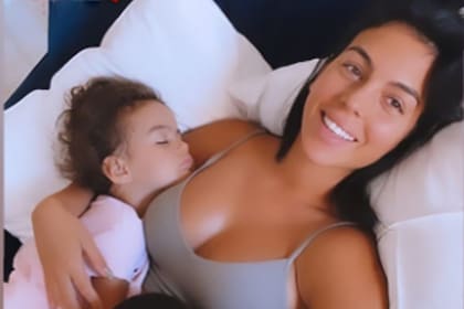 Georgina Rodríguez, junto a Alana Martina, su primera hija con Cristiano