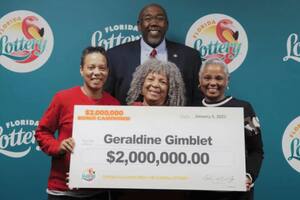 Geraldine Gimblet compró el boleto en una gasolinera local (Foto: Florida lottery)