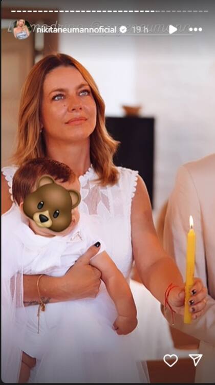 Geraldine Neumann es la madrina de Cruz