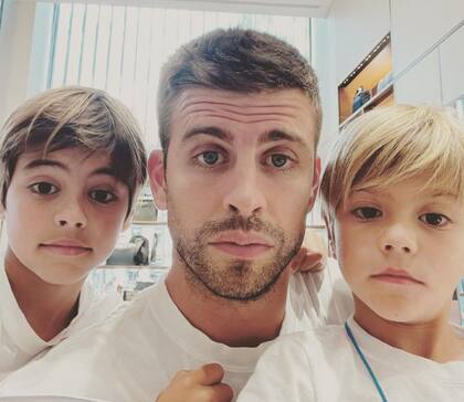 Gerard Piqué explicó que siempre ha mantenido una relación cercana con sus hijos Milan y Sasha
