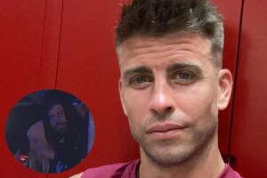 Gerard Piqué fue captado junto a una mujer rubia en una fiesta
