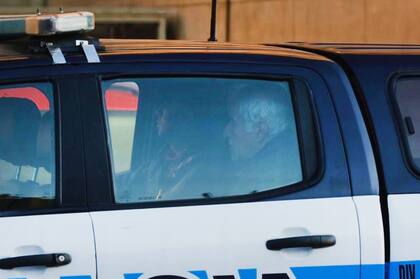 Gerardo Ferreyra llegando a los tribunales de Comodoro Py por la causa de los cuadernos de las coimas