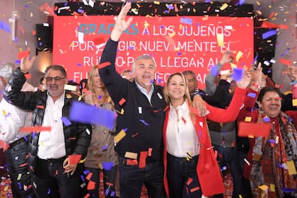 Gerardo Morales celebró su triunfo en la capital provincial