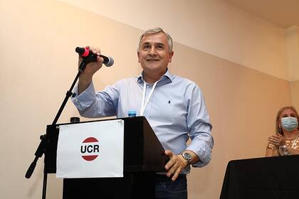 Gerardo Morales en la convención de la UCR
