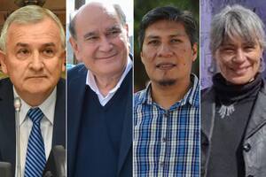 Gerardo Morales, Rubén Rivarola, Alejandro Vilca y la sindicalista Mercedes Sosa, protagonistas del conflicto políitco que se vive en Jujuy