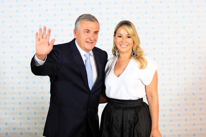 Gerardo Morales y su esposa, Tulia Snopek