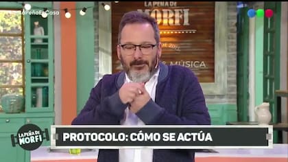 Gerardo Rozín, en La peña de morfi - Fuente: Telefe