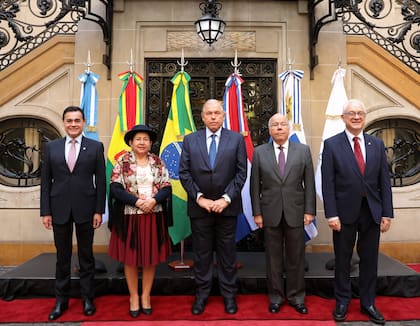 Gerardo Werthein con los cancilleres del Mercosur