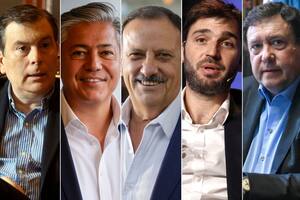 Gerardo Zamora, Rolando Figueroa, Ricardo Quintela, Ignacio Torres y Alberto Weretilneck