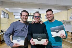 Germán Aenlle, Pablo Novas y Fernando Muñoz, los creadores de Monje Negro.